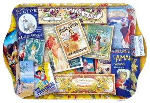 Маленький поднос Patchwork Provence металлический, вид 1