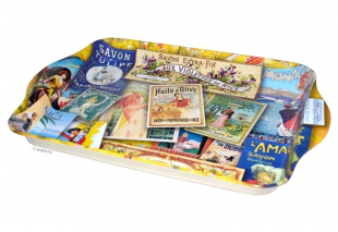 Маленький поднос Patchwork Provence металлический, вид 2