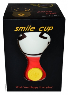 Керамическая кружка с силиконовой крышкой Smiley Eco Cup 300 мл, вид 4