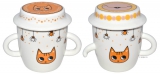 Пара кружек с крышкой Kitten Happiness 260 мл, вид 2